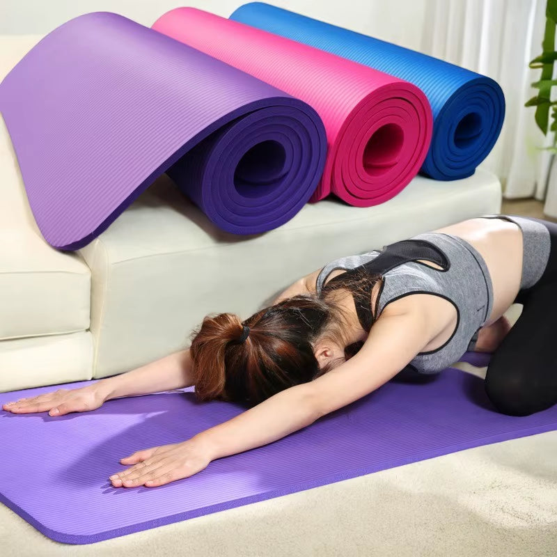 Yoga Mat Anti-Skid Sports Fitness Mat 3MM-6MM Thick EVA Comfort Foam Yoga Matt for Exercise, Yoga, and Pilates Gymnastics Mat